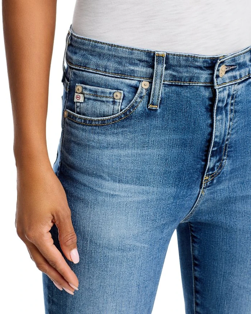 Mari Mid Rise Slim Straight Jeans