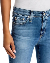 Mari Mid Rise Slim Straight Jeans