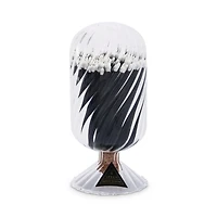 Helix Match Cloche, Tuxedo, White-Tipped Matches with Black Stems