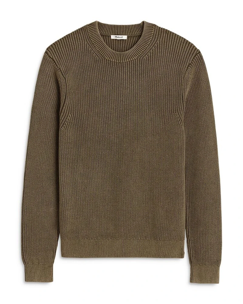 Shaker Stitch Crewneck Sweater