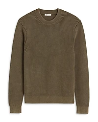 Shaker Stitch Crewneck Sweater