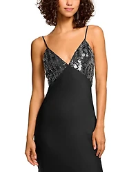 Nadiene Sequinned Bodice Dress
