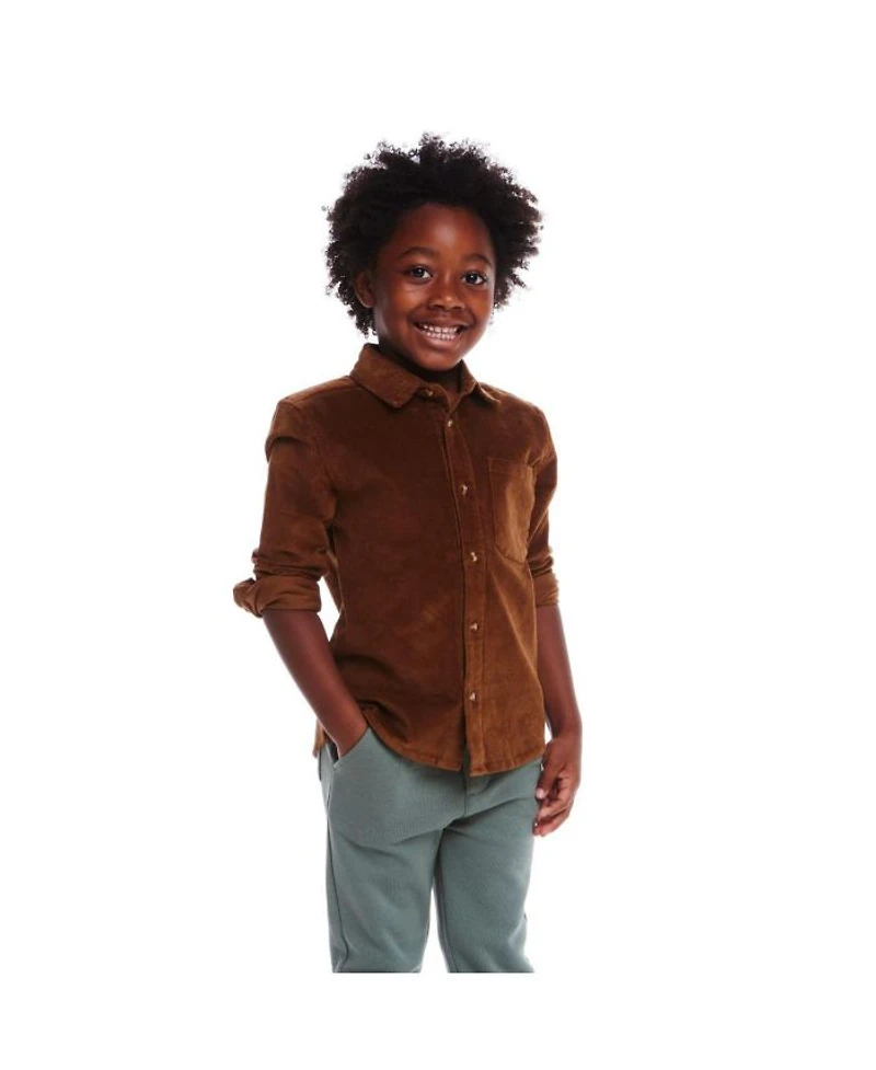 Boys' Garment Washed Corduroy Buttondown - Little Kid, Big Kid
