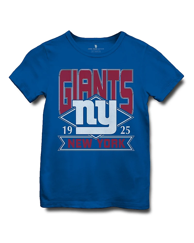 Junk Food Clothing Unisex Nfl New York Giants Overtime Tee