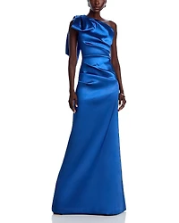Teri Jon by Rickie Freeman One Shoulder Gown