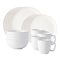 Juliska Puro Coupe 16 Piece Dinnerware Set, Service for 4