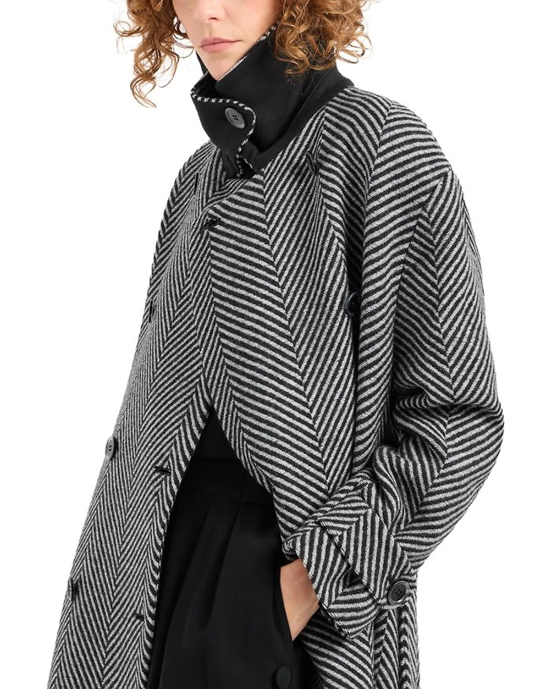 Belted Double Breasted Coat