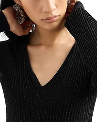 Metallic Knit Dress