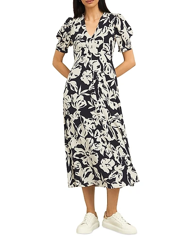 Hobbs London Chiltern Printed Midi Dress