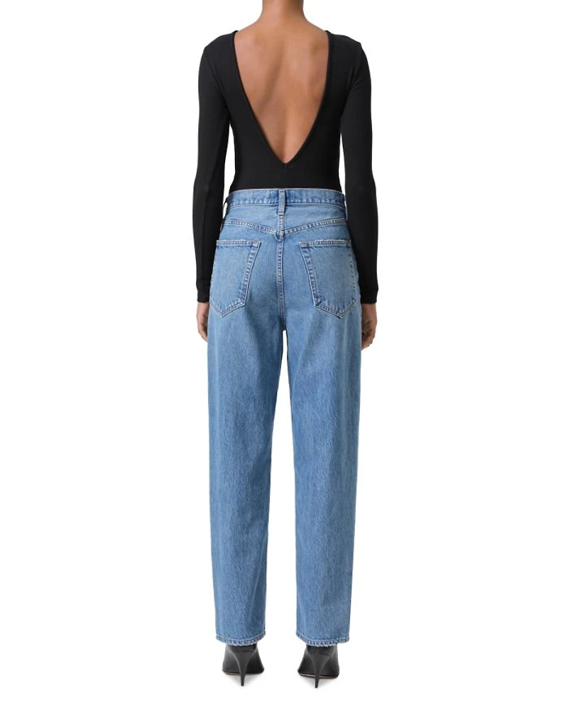 V-Waist High Rise Baggy Jeans Fairway