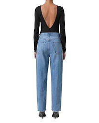 V-Waist High Rise Baggy Jeans Fairway