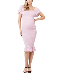 Ripe Maternity Selma Shirred Bodycon Dress