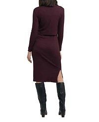 Ruby Rib Nursing Midi Dress
