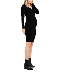 Sadie Rib Knit Nursing Dress