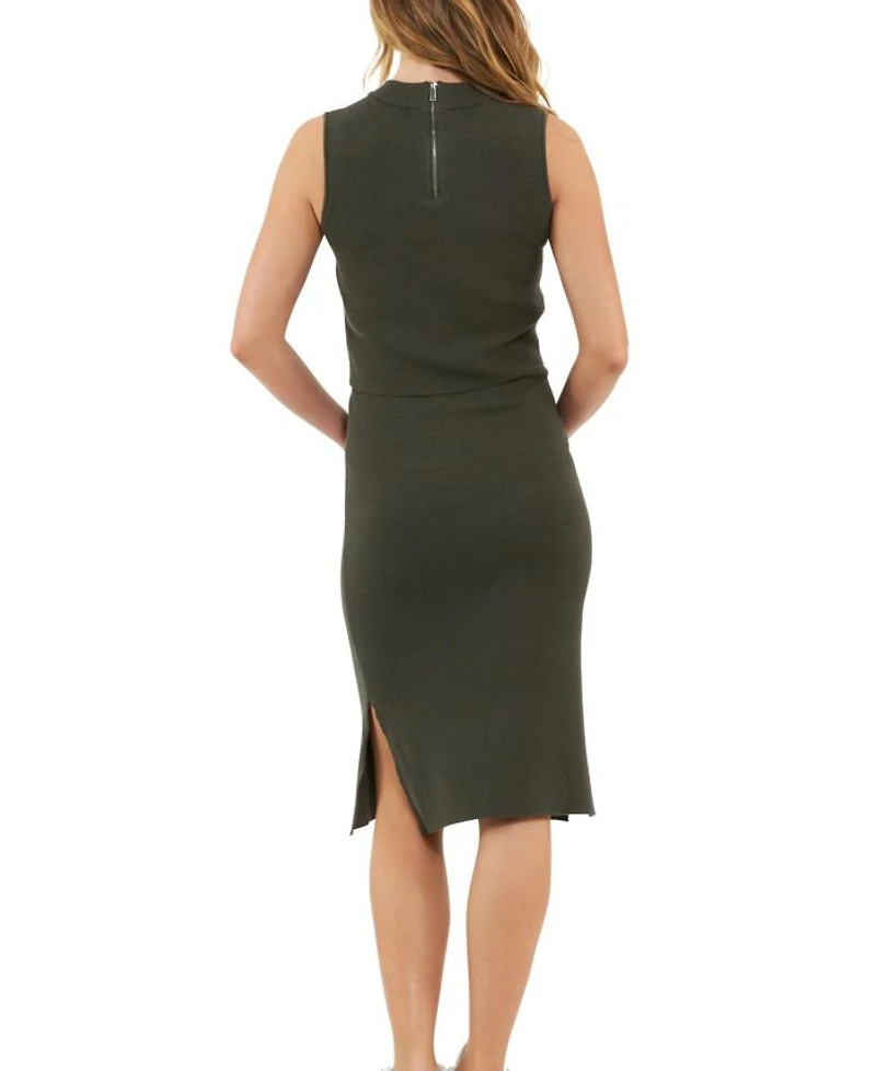 Layered Knit Nursing Dress