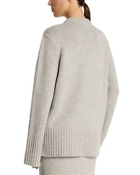 Cashmere Crewneck Tunic Sweater