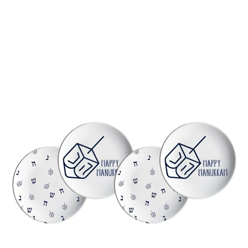Hanukkah Plates, Set of 4