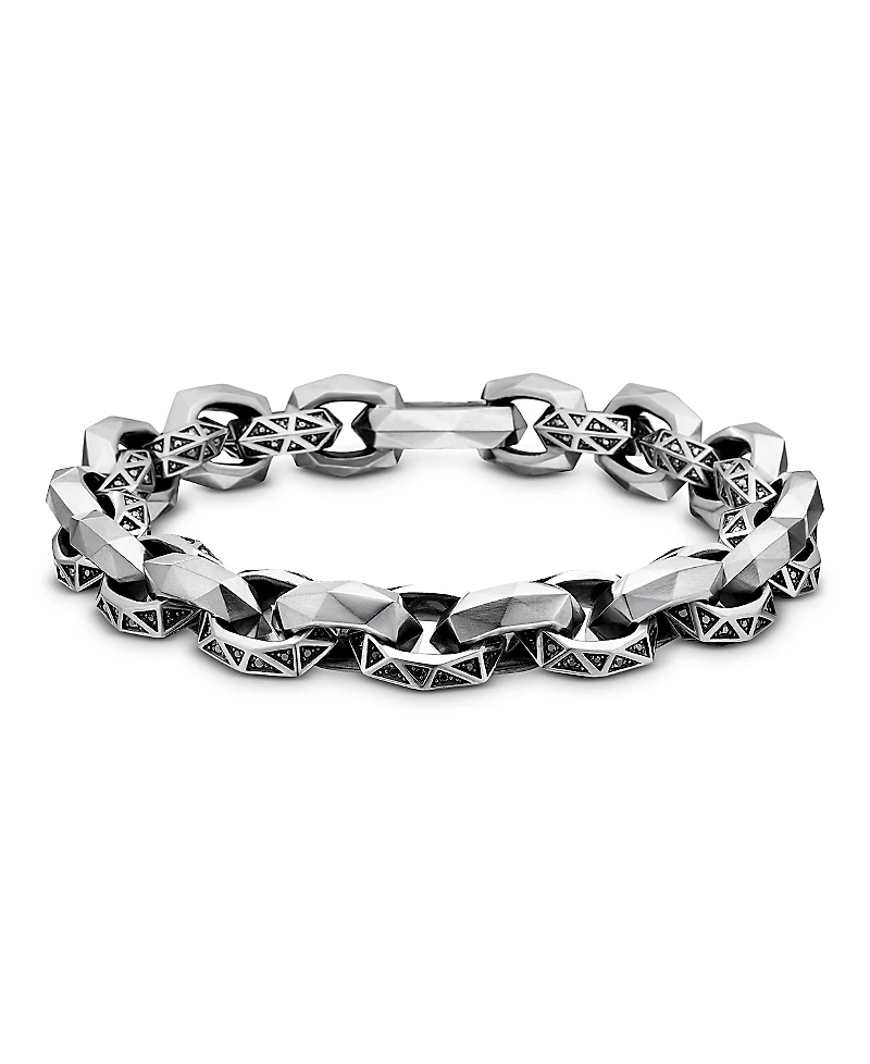 David Yurman Torqued Faceted Link Bracelet