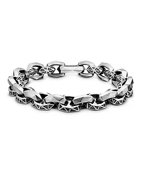 David Yurman Torqued Faceted Link Bracelet