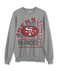 Junk Food Clothing Unisex Nfl San Francisco 49ers Backfield Crew Fleece Sweatshirt