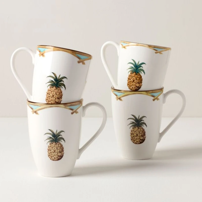 Colonial Bamboo Mug, Set of 4