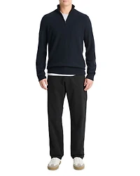 Thermal Quarter Zip Polo Sweater