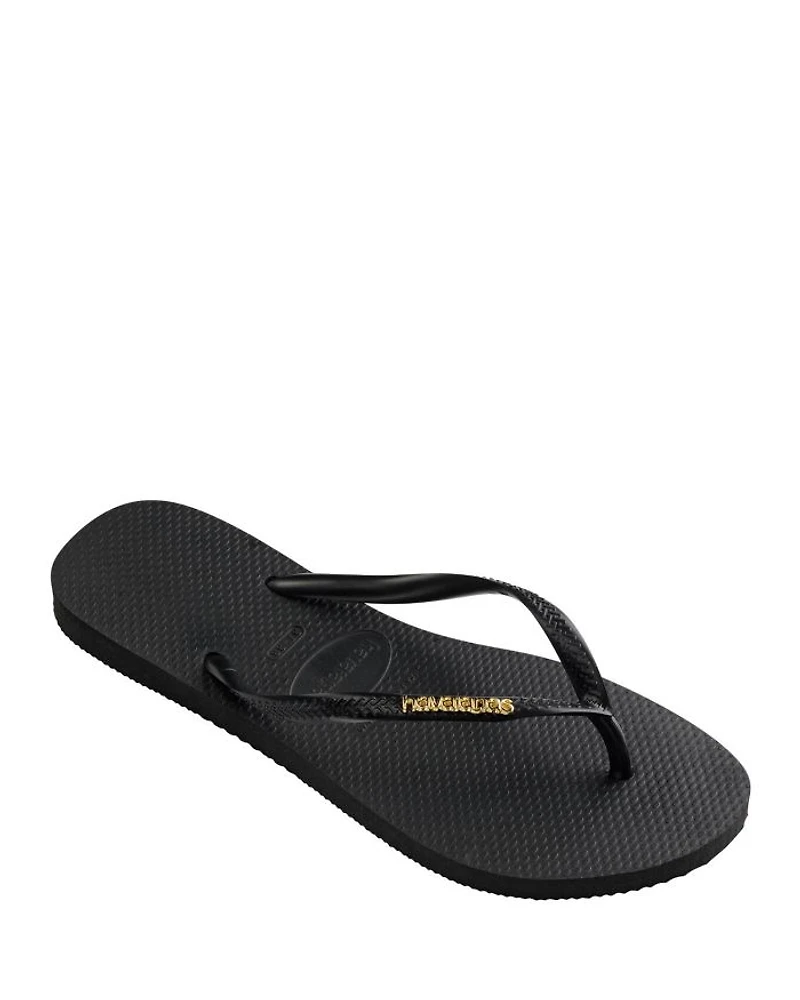 Women's Slim Logo Flip Flop Sandals