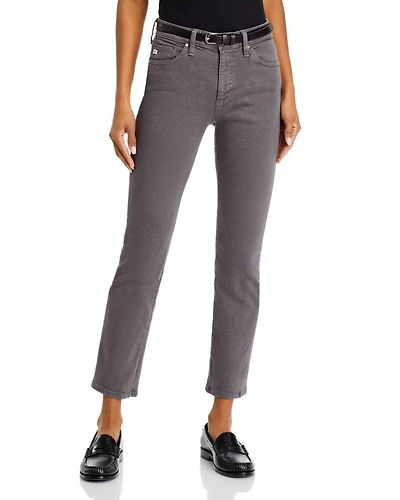 Mari Mid Rise Crop Jeans Misty Grey
