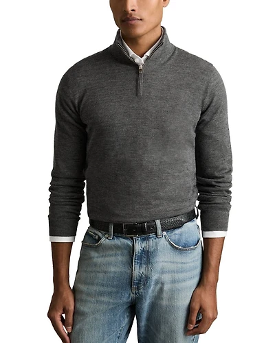 Quarter Zip Wool Sweater