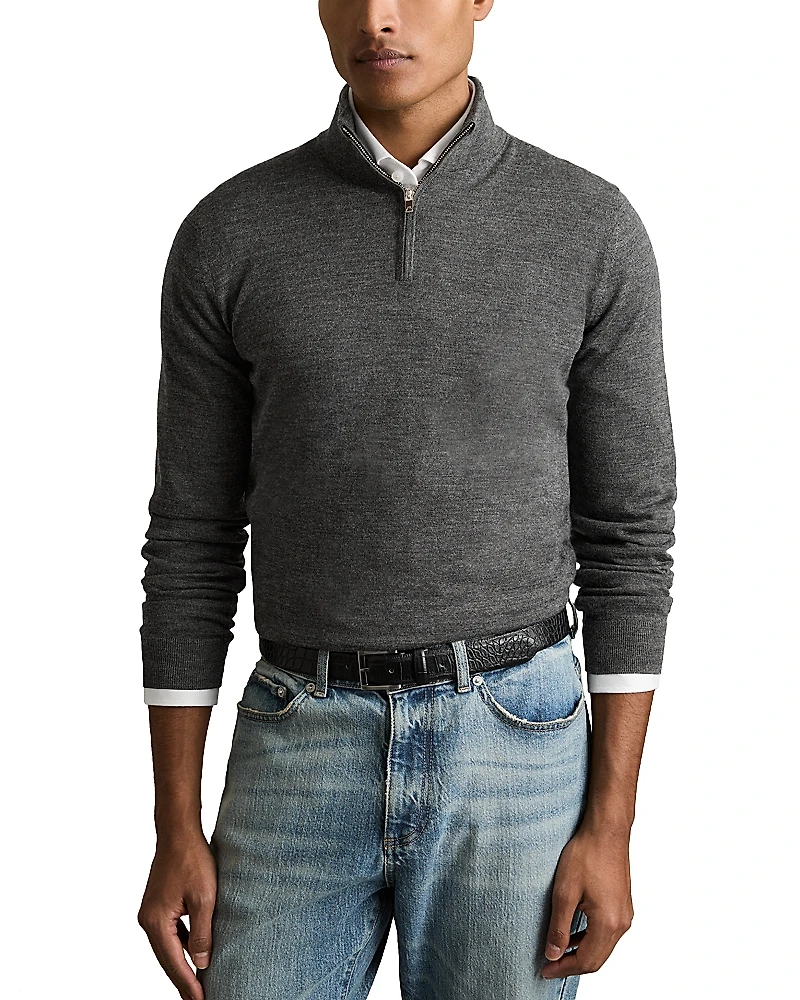 Reiss Blackhall Quarter Zip Wool Sweater