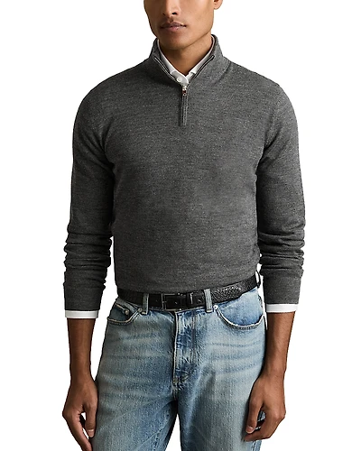 Reiss Blackhall Quarter Zip Wool Sweater