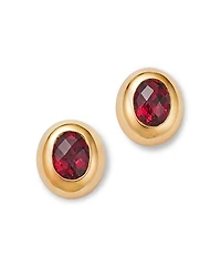 Bloomingdale's Fine Collection Rhodolite Oval Stud Earrings
