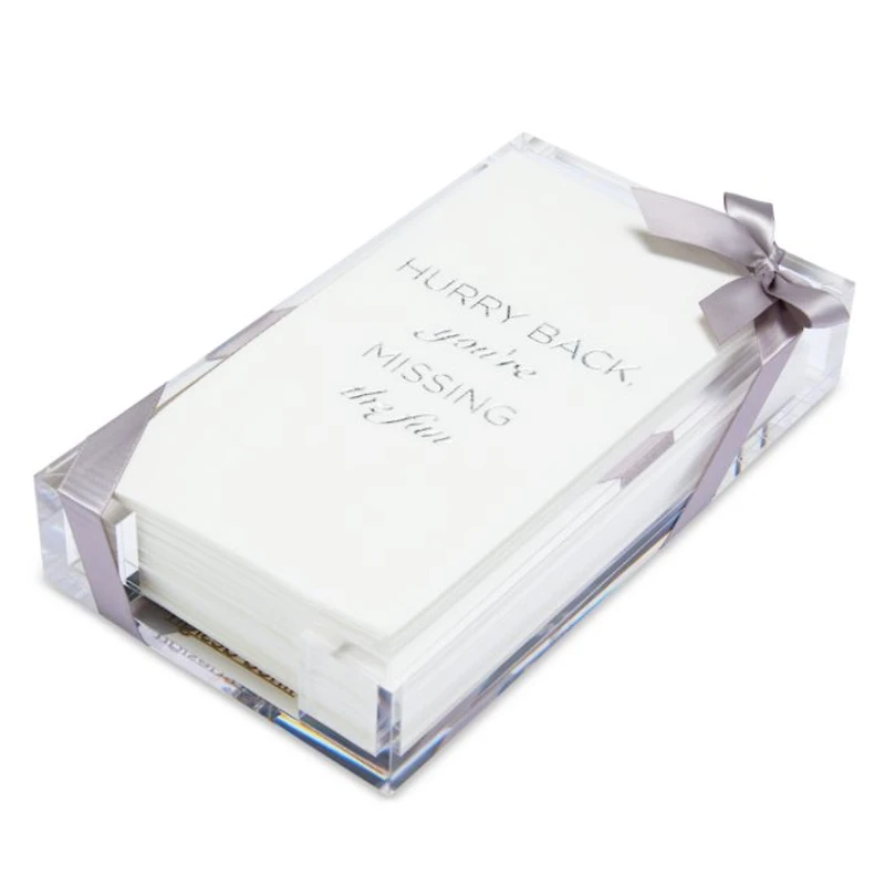 Hurry Back Guest Towels, Set of 20