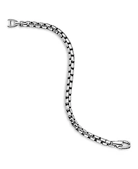 Men's Box Chain Bracelet Sterling Silver