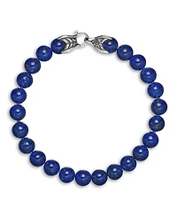 Men's Spiritual Beads Bracelet with Lapis Lazuli, 8mm