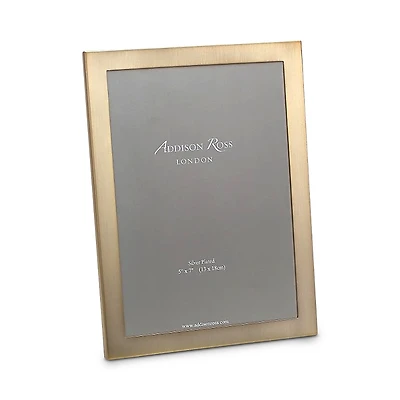 Addison Ross Matte Gold Picture Frame, 5 x 7