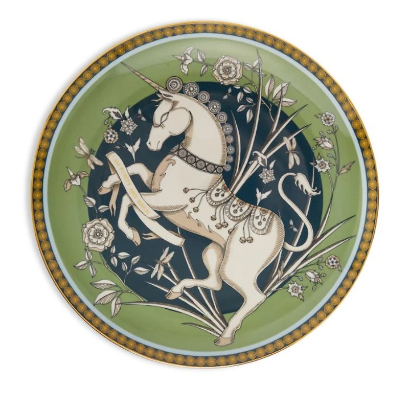 Unicorn Light Green Decorative Plate