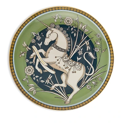 La DoubleJ Unicorn Light Green Decorative Plate