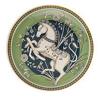 La DoubleJ Unicorn Light Green Decorative Plate
