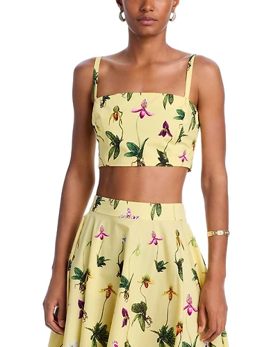 Orchids Cropped Top