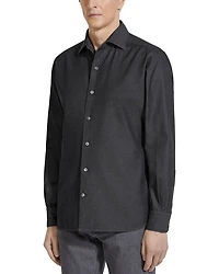 Bleached Button Front Shirt