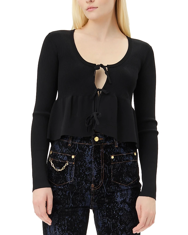 Ganni Tie Front Cardigan