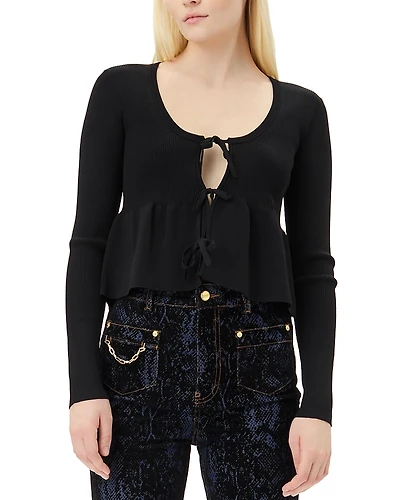 Ganni Tie Front Cardigan