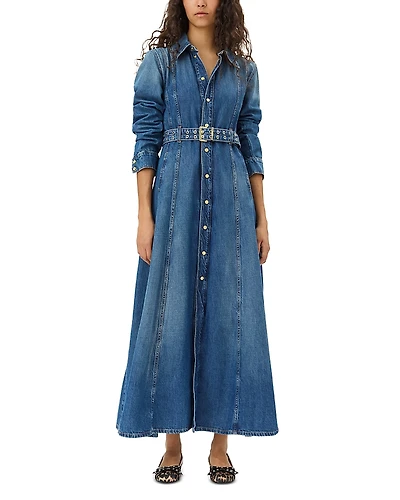 Ganni Denim Maxi Dress