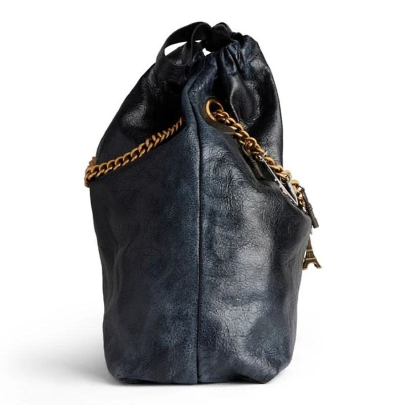 Crush Medium Tote Bag Dirty Effect with Souvenirs