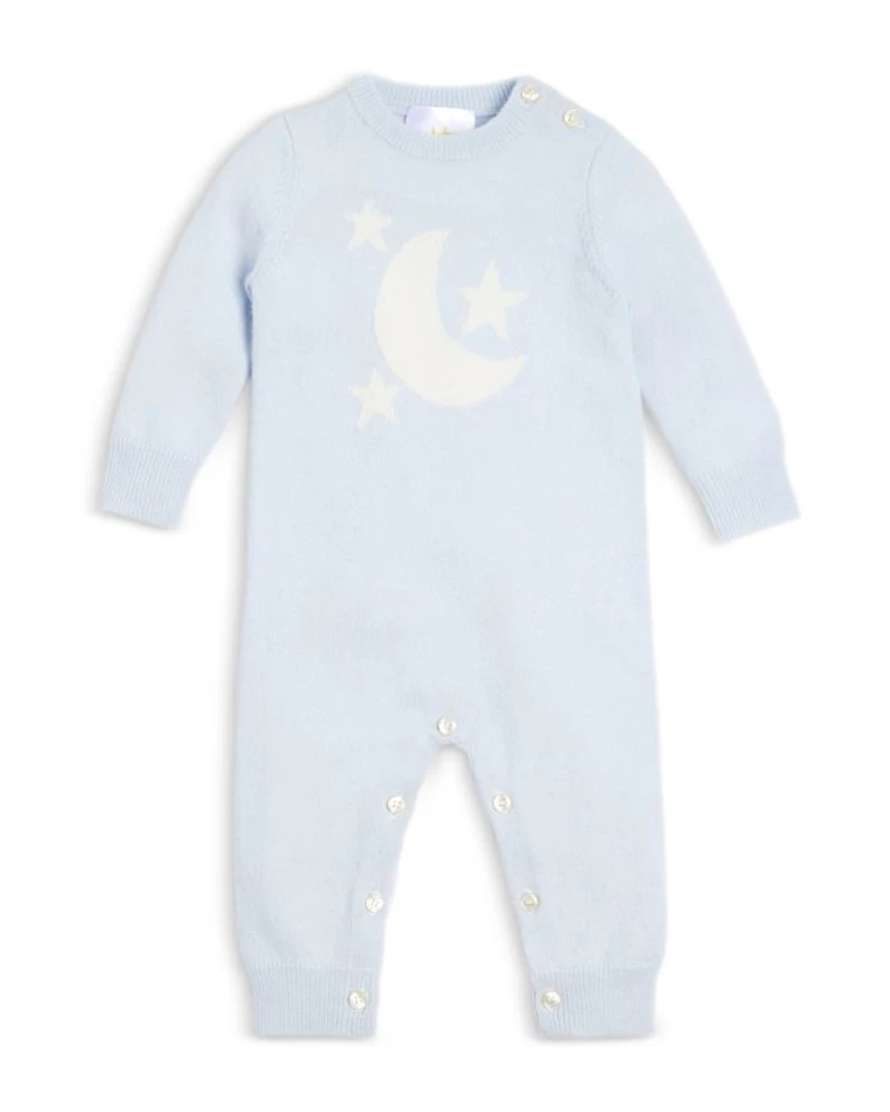 Unisex Cashmere Moon and Stars Coverall, Baby - Exclusive