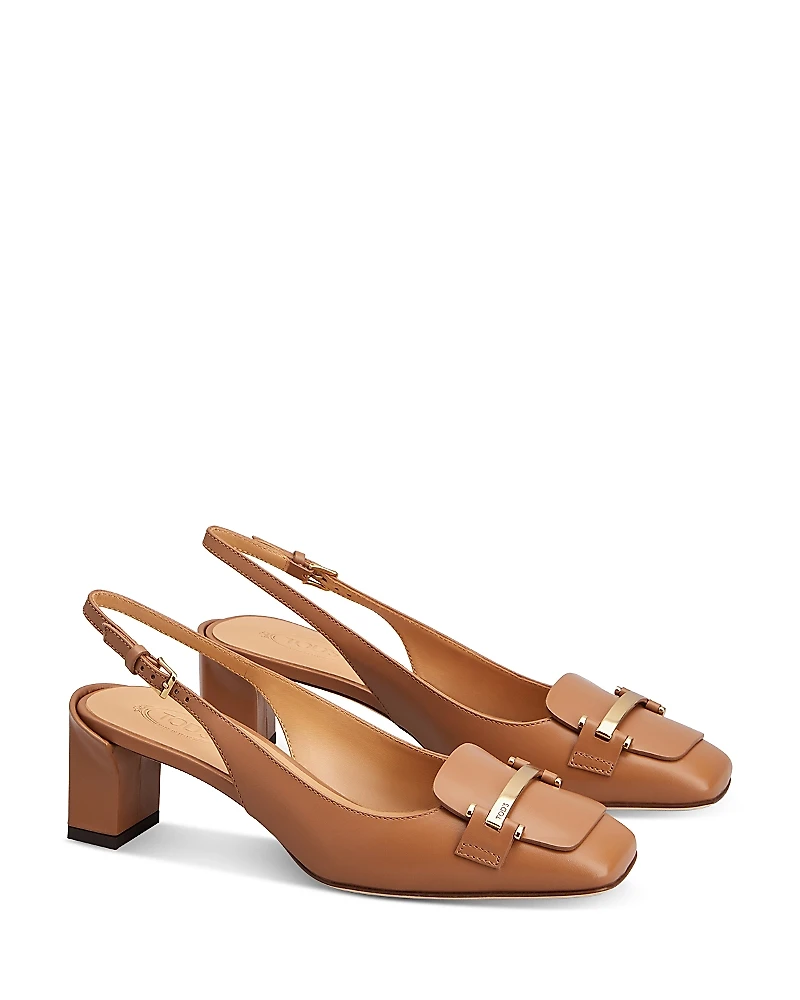 Tod's Women's Leather Loafer Pumps