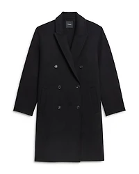 Double Breasted Coat Face Wool & Cashmere