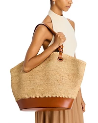 Squillo Large Raffia Tote