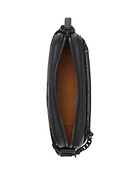 Aren Maxi Monogram Leather Crossbody